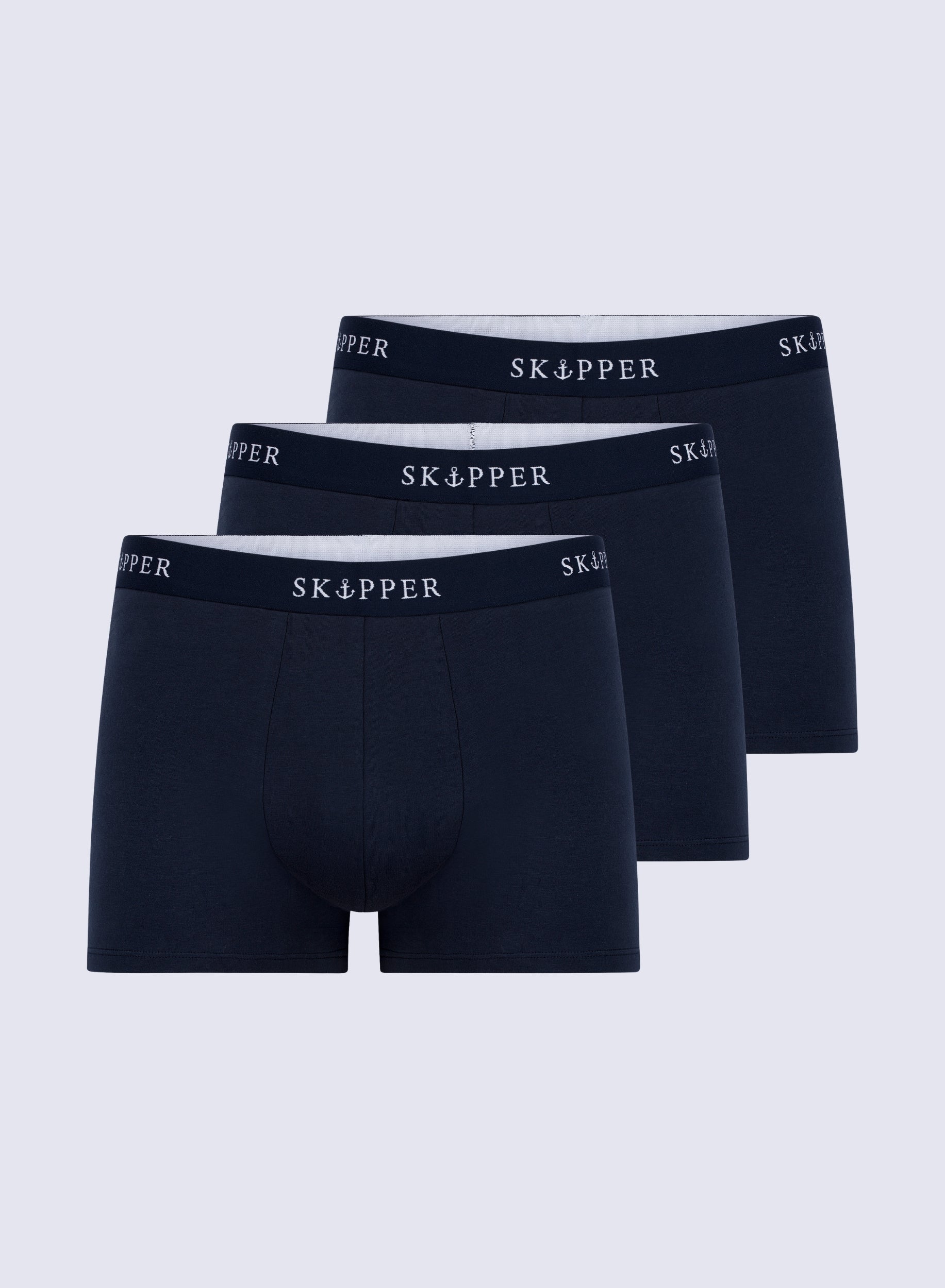 3er Pack Boxershorts Herren aus Baumwolle (Navy/Navy)