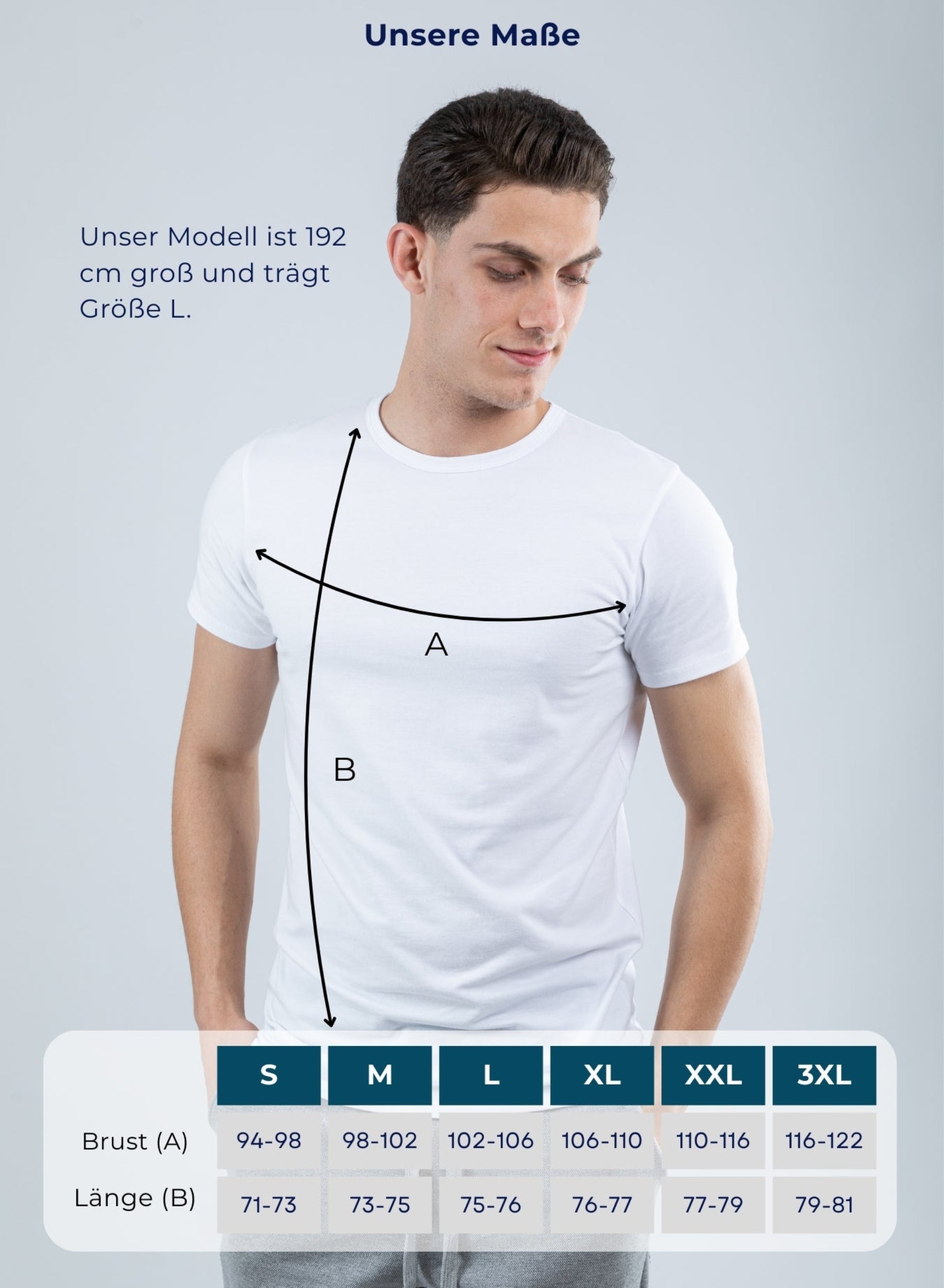 SKIPPER FLEX R BOLD – Lot de 3 t-shirts à col rond avec stretch (95% coton)